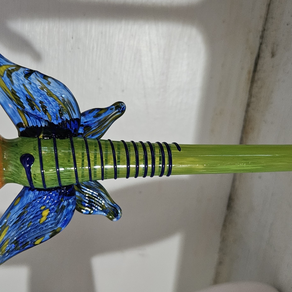 Colorful Glass Butterfly Drink And Bar Ware Martini Champagne - Picture 6 of 12
